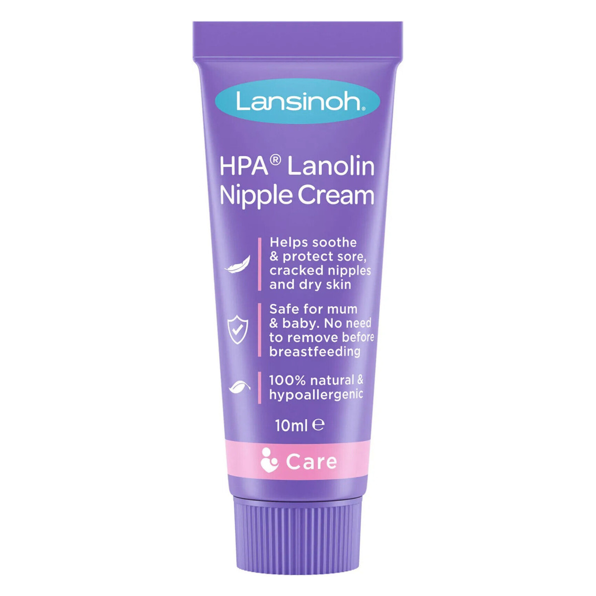 Lansinoh HPA Lanolin Nipple Cream is less sticky than Ameda Triple Zero Lanolin