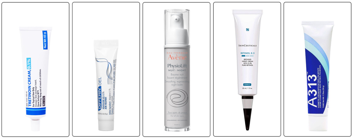 In Canada, Differin (adapalene) is a prescription retinoid, and Avene's retinal formulas have the same names as the products in France, but different from the US.